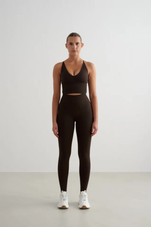 Shape Seamless Tights Chocolate