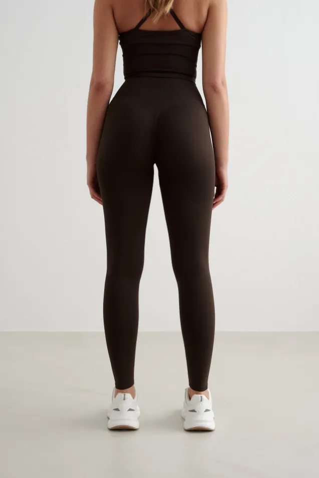 Shape Seamless Tights Chocolate