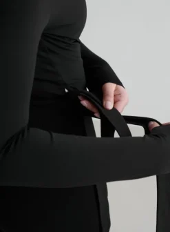 Shape Seamless Wrap Long Sleeve Black