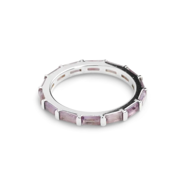 Shiffer Ring Silver Amethyst