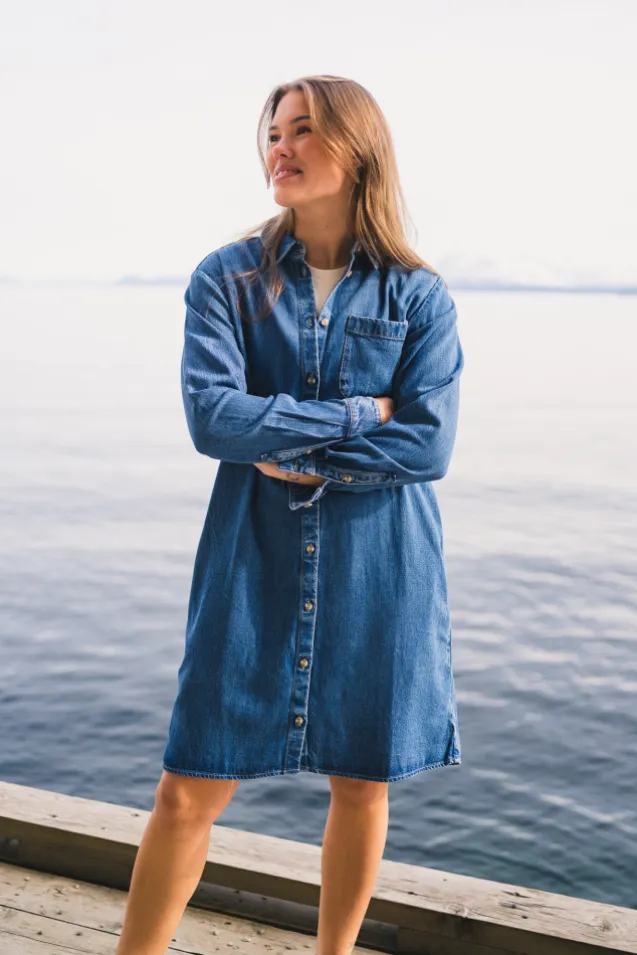 Shirt Dress Coastal Sky