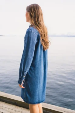 Shirt Dress Coastal Sky