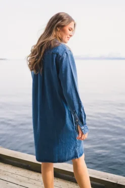 Shirt Dress Coastal Sky
