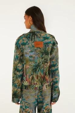 Short Jacquard Petricor Jacket Multicolor