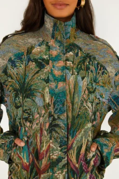 Short Jacquard Petricor Jacket Multicolor