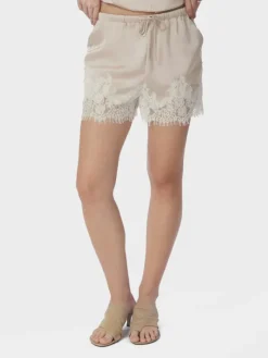 Siena Lace Shorts Champagne