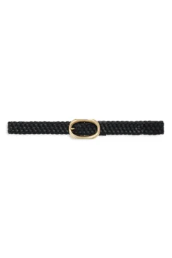 Signature Link Belt Braided Black