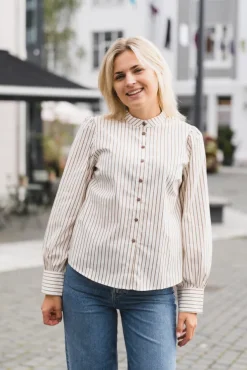 Sigrid Stripe Shirt Bone