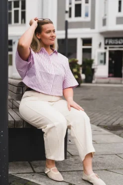 Sigrid Stripe SS Shirt Rosebloom