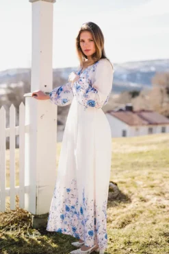Silfi Flower Print Dress Blue