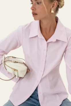 Siljeic Shirt Pink White Stripes