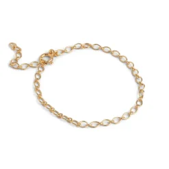 Simple Charm Bracelet Gold