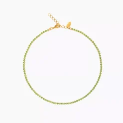 Siri Necklace Gold Peridot