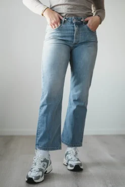 Sisli Cropped Light Blue Righe