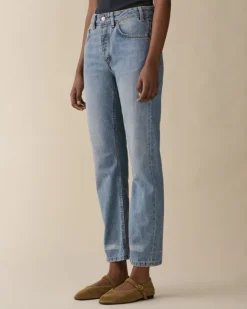 Sisli Cropped Light Blue Righe