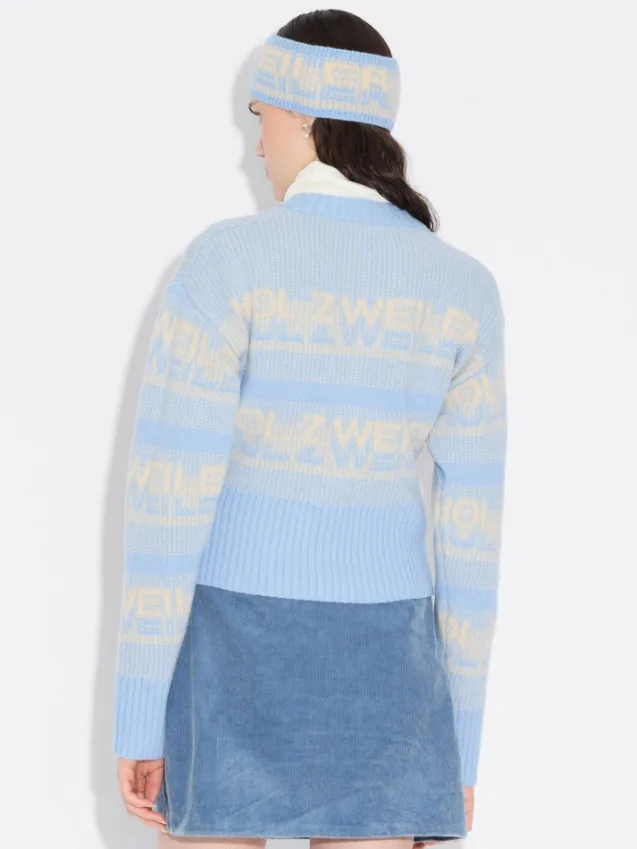 Ski Cropped Crew Light Blue