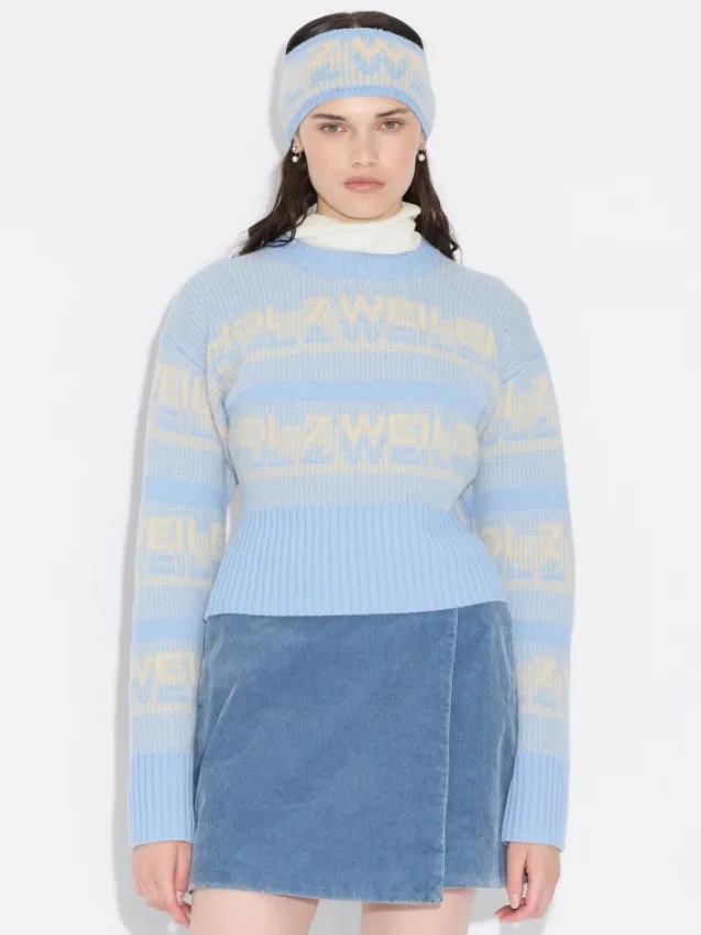 Ski Cropped Crew Light Blue