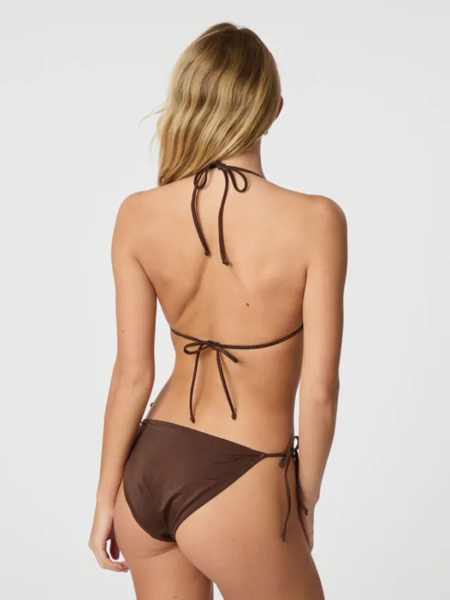 Skin Shell Bikini Top Brown