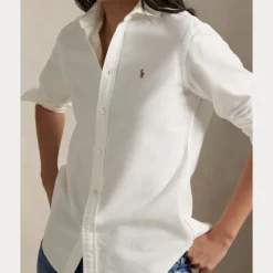 Slim Fit Oxford Shirt White