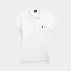 Slim Fit Stretch Polo Shirt White