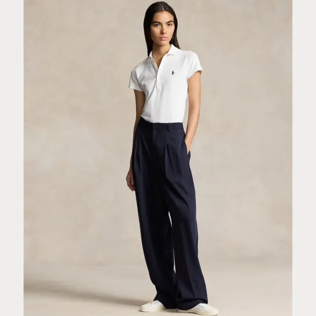 Slim Fit Stretch Polo Shirt White