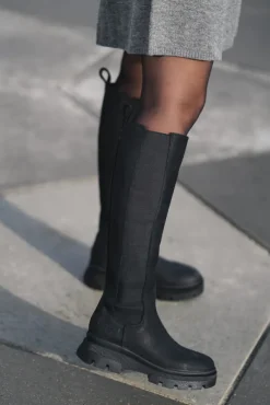 Slim High Boots New Black