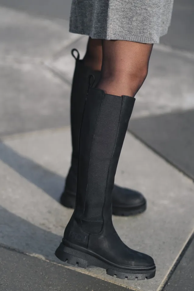 Slim High Boots New Black