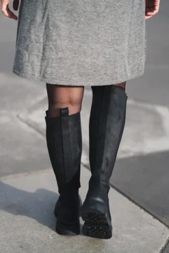 Slim High Boots New Black