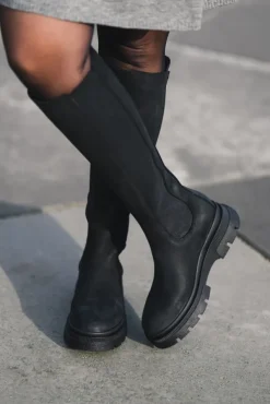 Slim High Boots New Black