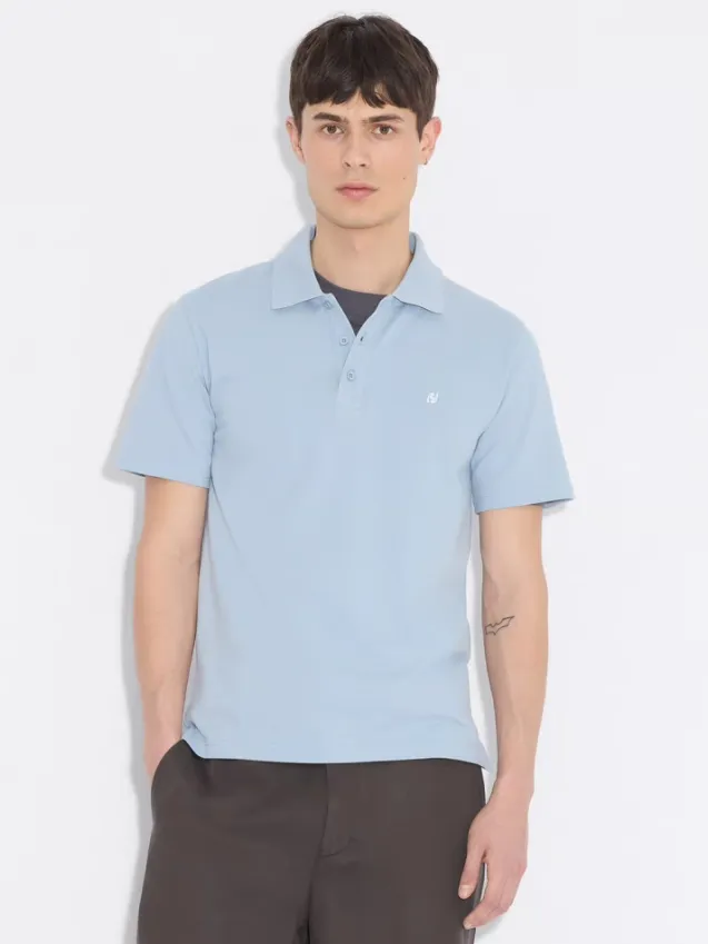 Slim Pique Light Blue