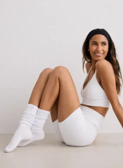 Slouch Socks White
