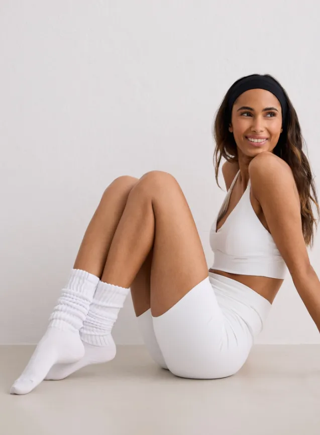 Slouch Socks White