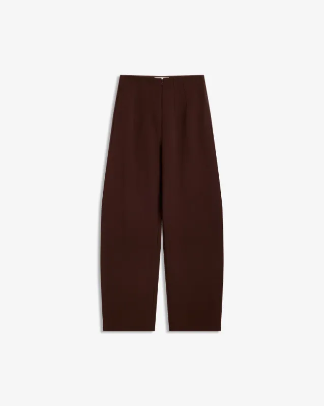 Smooth Barrel Pants Cocoa Brown