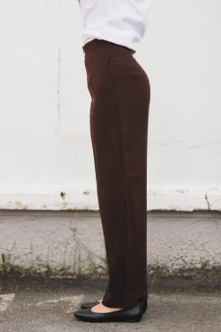 Smooth Barrel Pants Cocoa Brown