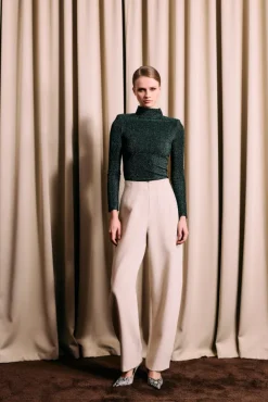 Smooth Barrel Pants Ivory White