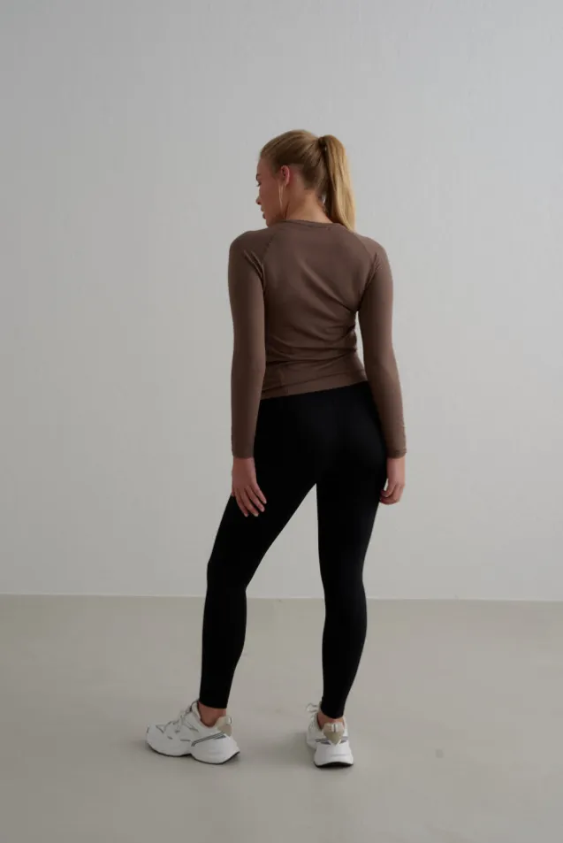 Soft Basic Long Sleeve Macchiato