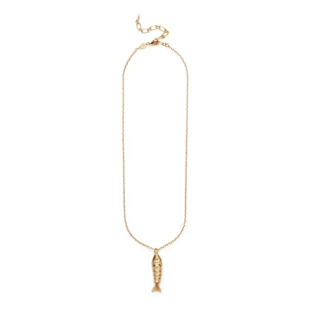 Something Fishy Necklace Gold