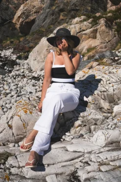 Sonar Linen Pants White