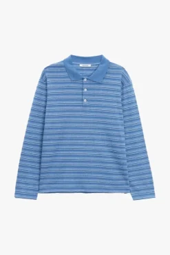 Sonny LS Polo Blue Stripe