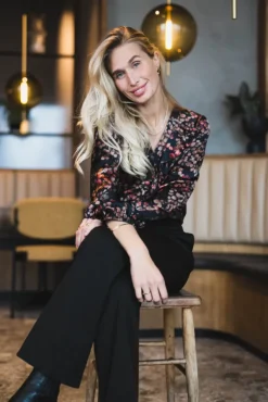 Sophia Blouse Melange Noir