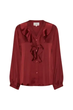 Sophia Blouse Semi Rich Merlot