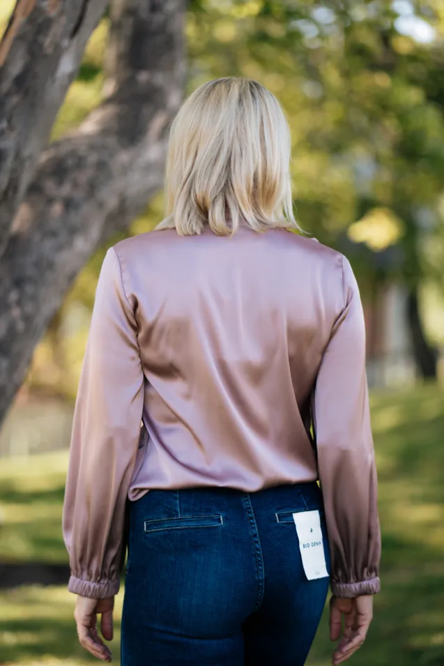 Sophia Blouse Semi Rich Vintage Rose
