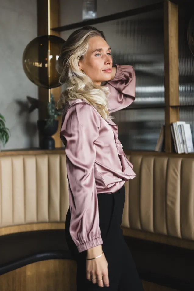Sophia Blouse Semi Rich Vintage Rose