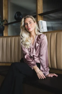 Sophia Blouse Semi Rich Vintage Rose