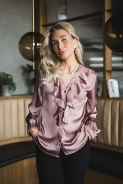Sophia Blouse Semi Rich Vintage Rose