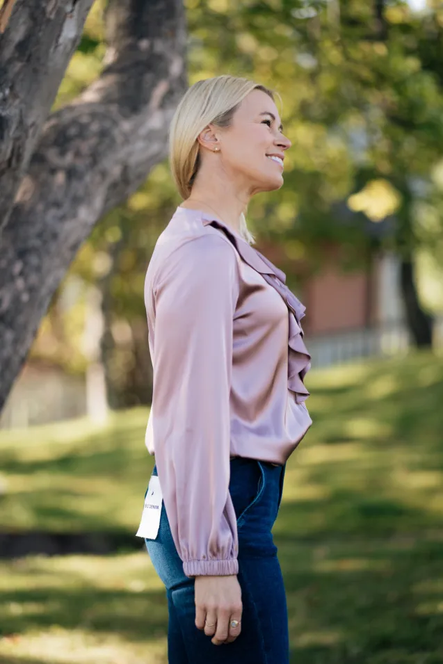Sophia Blouse Semi Rich Vintage Rose