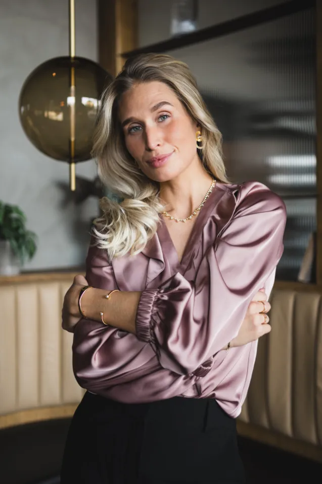 Sophia Blouse Semi Rich Vintage Rose