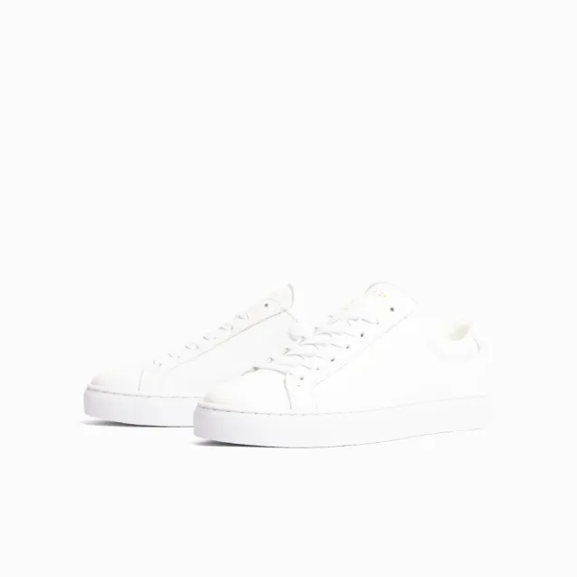 Spin Leather Sneakers White