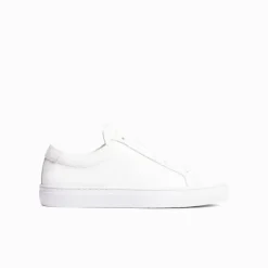Spin Leather Sneakers White