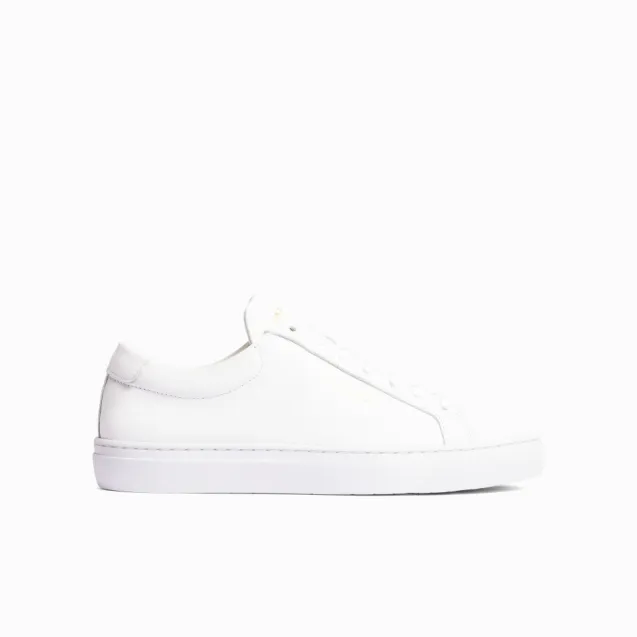Spin Leather Sneakers White